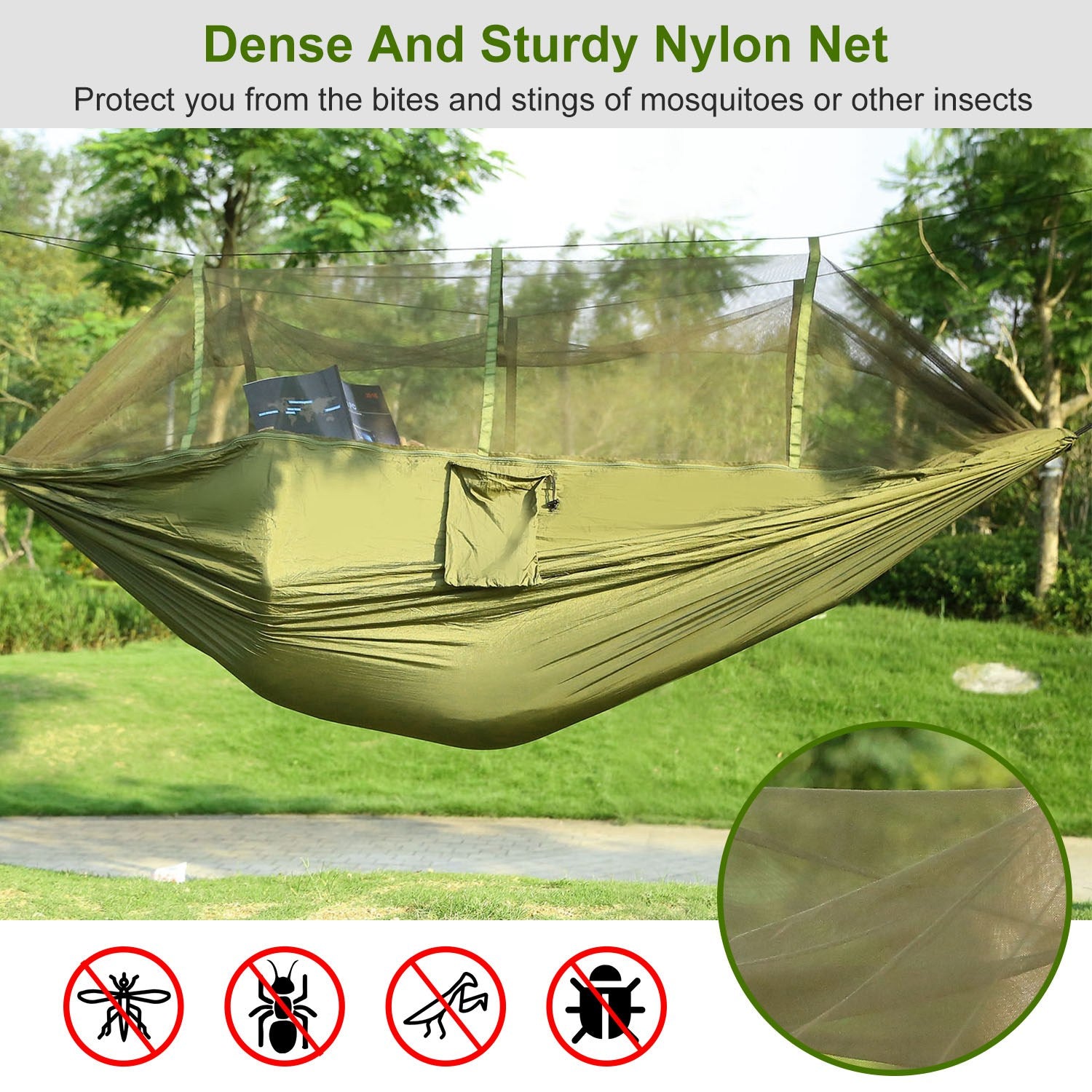Double Hammock With Net
