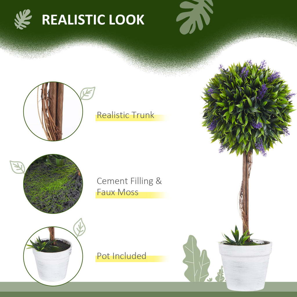 Artificial Topiary Tree Set