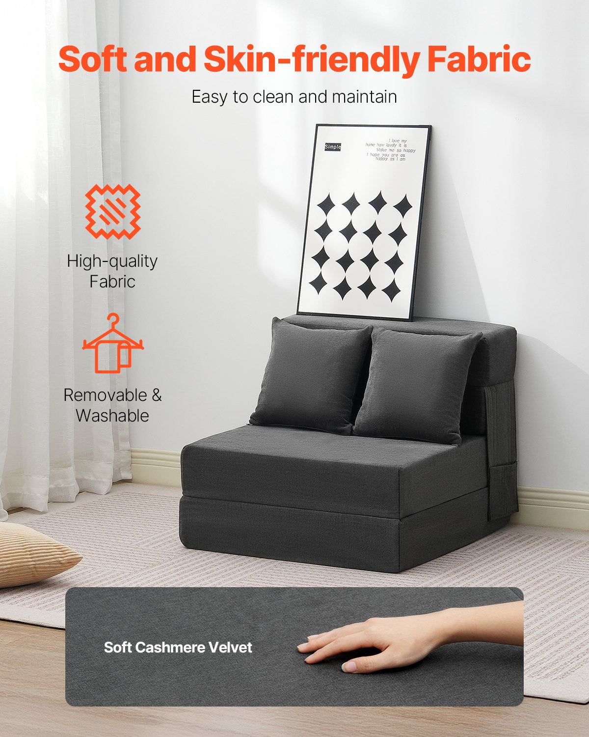 3-in-1 Folding Sofa Bed