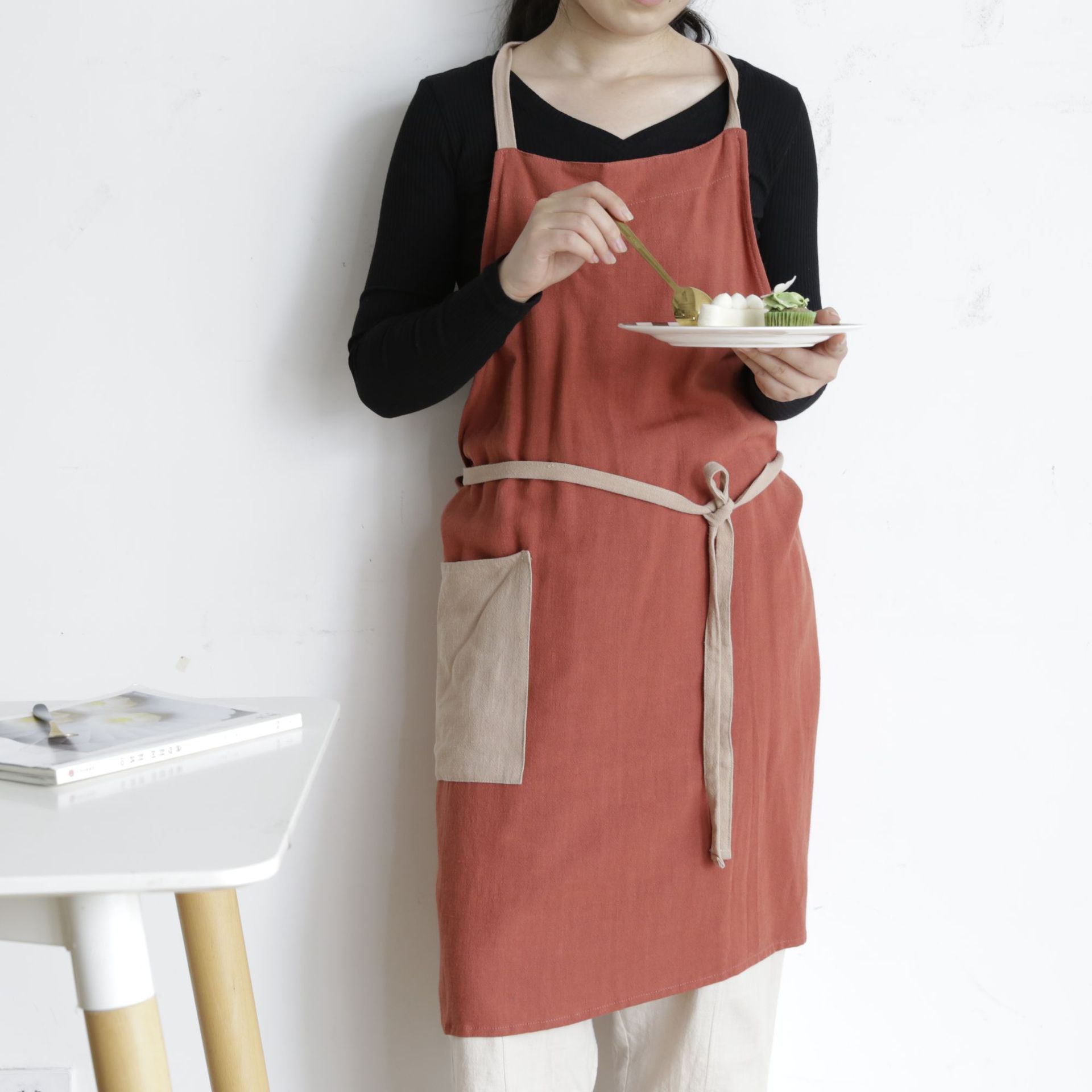 Adjustable Cotton Kitchen Apron