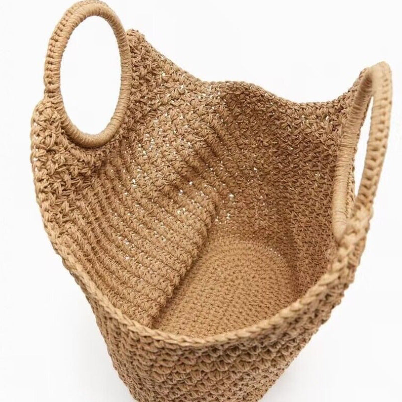 Handwoven Straw Tote Bag