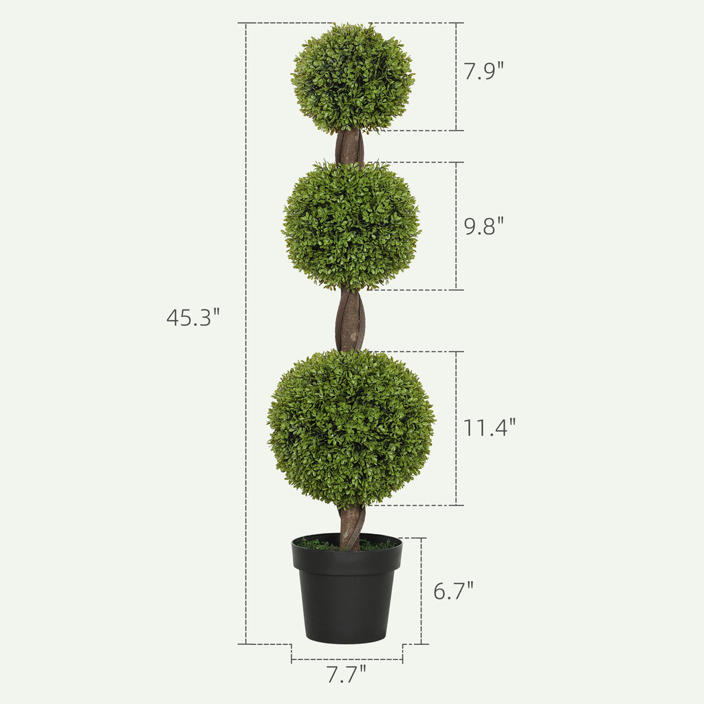 Artificial Boxwood Topiary Set