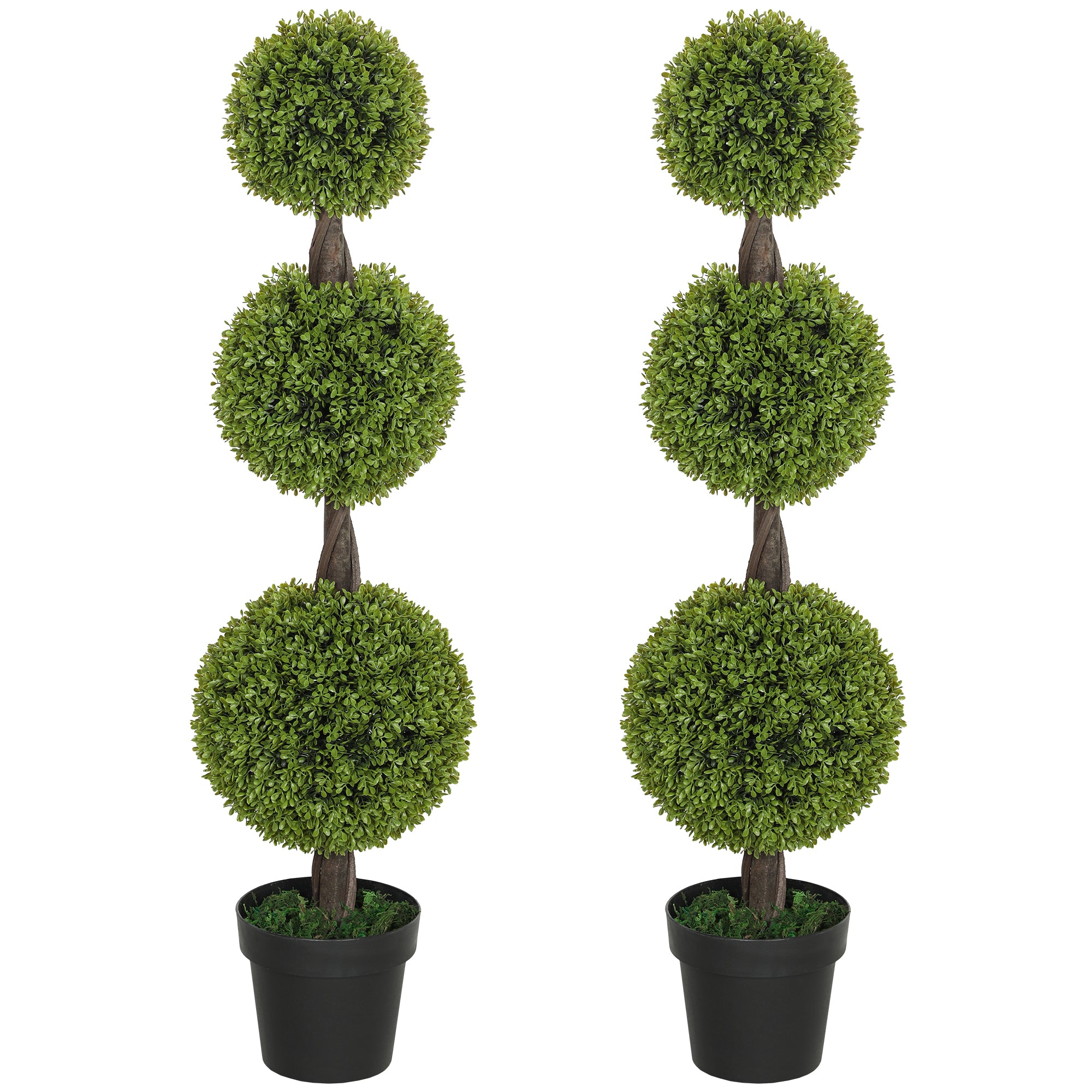 Artificial Boxwood Topiary Set