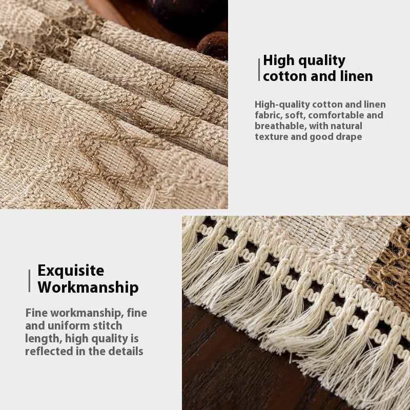 Woven Linen Table Runner