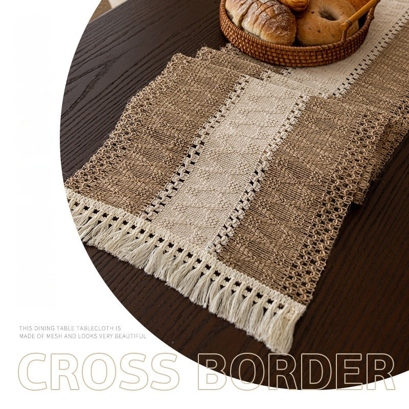Woven Linen Table Runner
