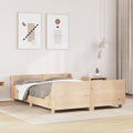 Minimal Pine Wood Bed
